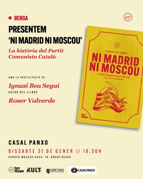 Presentació del llibre "Ni Moscou ni Madrid" a càrrec del seu autor Ignasi Bea