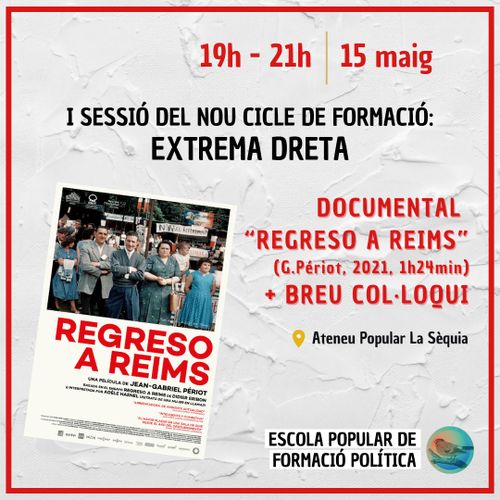 I Sessió del nou cicle de formació: Extrema Dreta