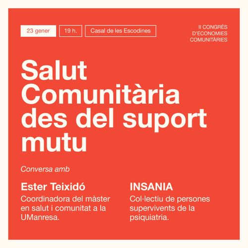 Salut comunitària des del suport mutu