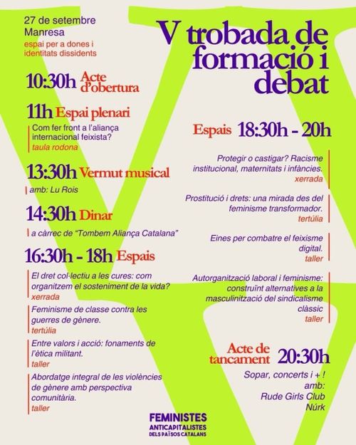 V trobada de formació i debat