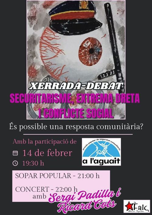 Xerrada-debat A l'Aguait, sopar i concert amb Sergi Padilla i Ricard Cots