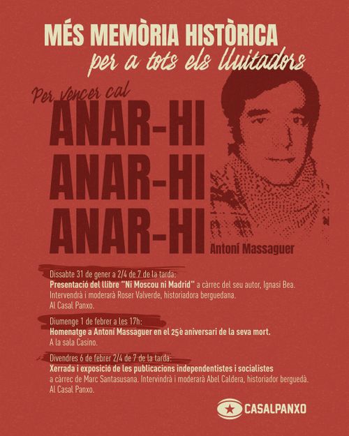Homenatge a Antoní Massaguer en el 25è anivversari de la seva mort